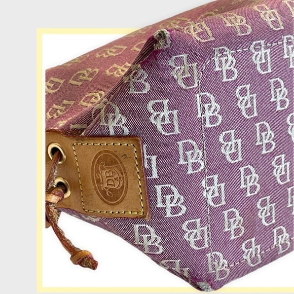 DOONEY & BOURKE Vintage Made in the USA Canvas Light Purple Handbag - Picture 7 of 10